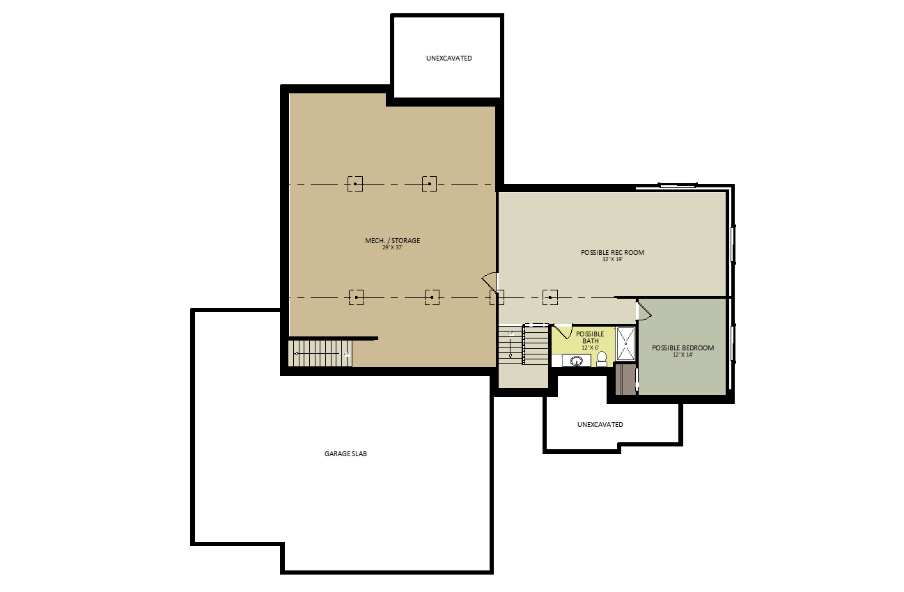 SuttonLower Level Floor Plan